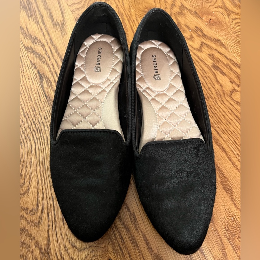 Birdies Blackbird in Black Calfhair